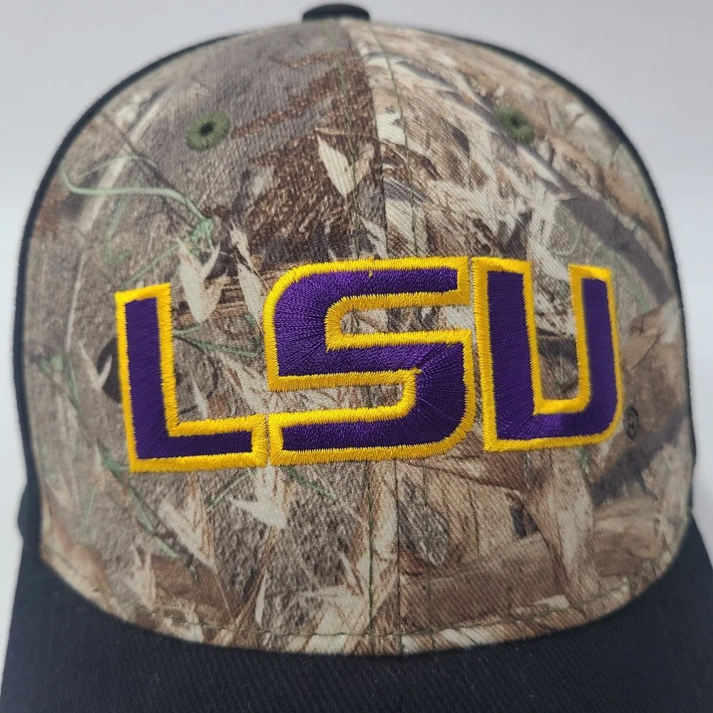 LSU Tigers‎ Hat Adjustable Captivating Headgear Black Camo NCAA University Men